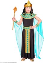 Widmann - Egypte Kostuum - Egyptische Koninklijke Hoogheid - Meisje - Zwart - Maat 128 - Carnavalskleding - Verkleedkleding
