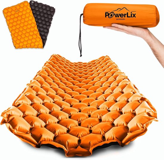 Zawaer campingslaapmat, zelfopblazend met voetpomp, campingmatras, opblaasbaar luchtbed voor buiten, ultralichte slaapmat, opvouwbare slaapmat met kussen, voor wandelen, buitenshuis, strand Zawaer campingslaapmat, zelfopblazend met voetpomp, campingmatras, opblaasbaar luchtbed voor buiten, ultralichte slaapmat, opvouwbare slaapmat met kussen, voor wandelen, buitenshuis, strand