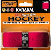 Karakal Pu Super Grip Hockey - Hockey Grip - Basisgrip voor Hockeysticks - Rood - 1 Stuk