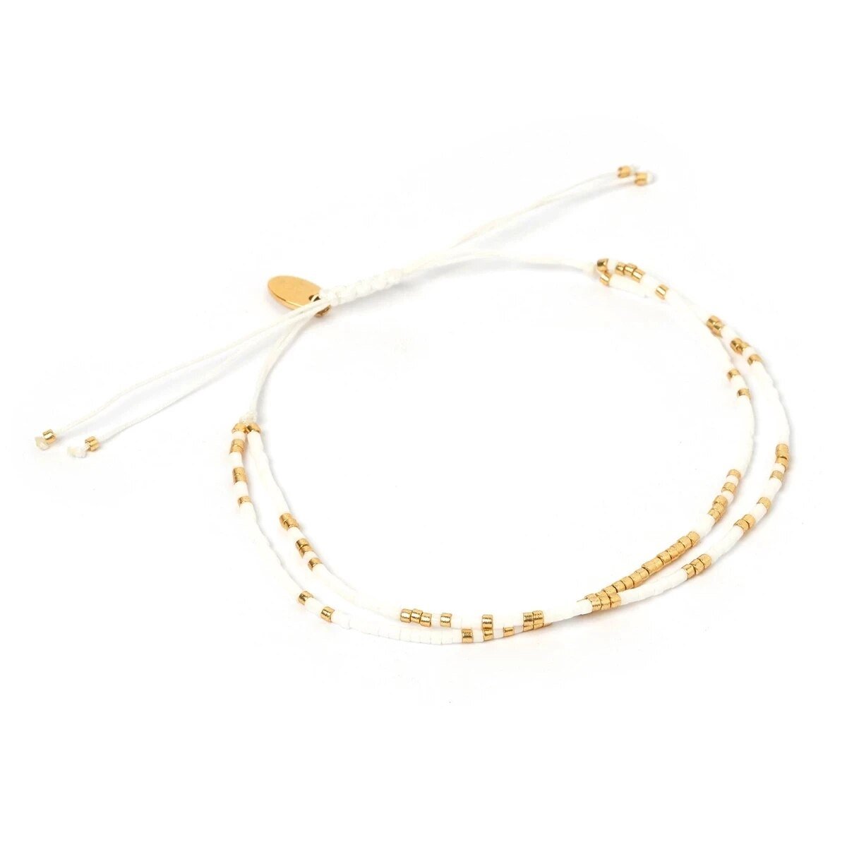 Armbandje muntje - Verstelbaar - Kraaltjes - Muntje - Zomer