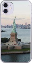 Geschikt voor iPhone 11 hoesje - New York - Vrijheidsbeeld - Amerika - Siliconen Telefoonhoesje