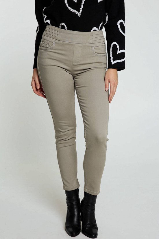 Generisch Dames Party Pailletten Elastische Taille Slim Fit Elastische Broek Mode Effen Broek, groen, L Generisch Dames Party Pailletten Elastische Taille Slim Fit Elastische Broek Mode Effen Broek, groen, L