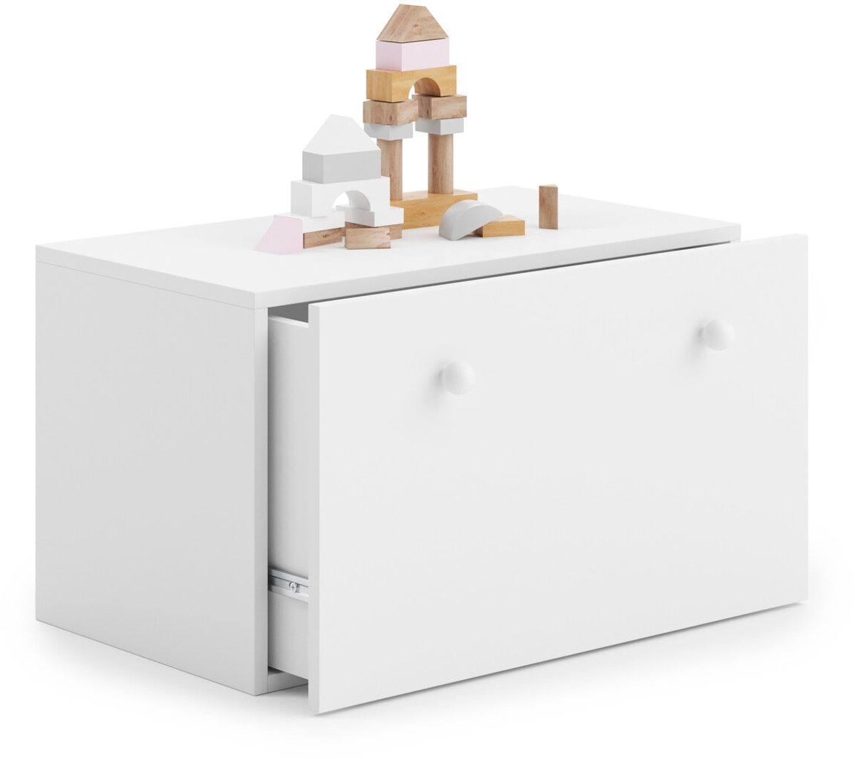 INGA - Speelgoed kist - 70,6x41,6x41,6cm - wit