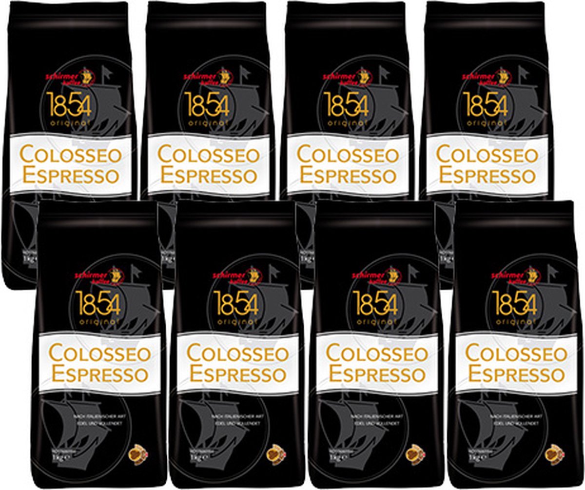 Goedkoopste Schirmer - 1854 Colosseo Espresso Bonen - 8x 1kg