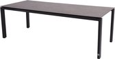 4SO - Goa Tafelframe Antracite met HPL Dark Grey tafelblad 220 x 95 cm