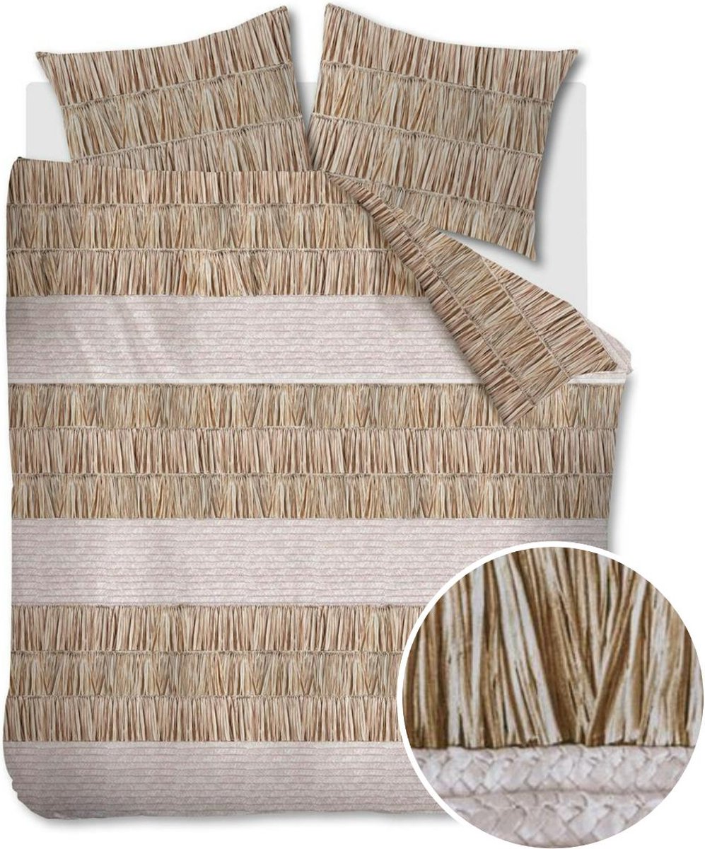 Riviera Maison Raffiana dekbedovertrek - Lits-Jumeaux - 240x200/220 - Naturel