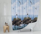 Casabueno - Douchegordijn Waterdicht - 180x200 cm - Badkamer Gordijn - Shower Curtain - Sneldrogend - Anti Schimmel -Wasbaar - Duurzaam