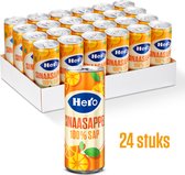 Bol.com Hero Sinaasappelsap - Blikjes Sinaasappel Fruitsap - 100% Puur Fruit - Handige Tray - 24 x 250ml aanbieding