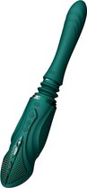 Zalo - Sesh - Verwarmende Stotende Vibrator met Afstandsbediening - Smaragd Groen