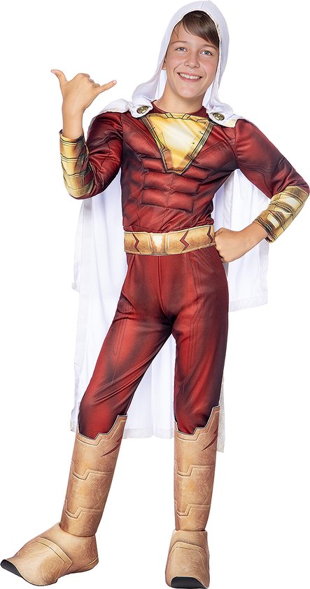 FUNIDELIA Shazam-kostuum voor Jongens - Maat: 122 - 134 cm - Rood