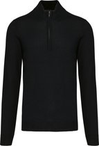 Pullover/Cardigan Heren L Kariban Rolkraag Lange mouw Black 50% Katoen, 50% Acryl