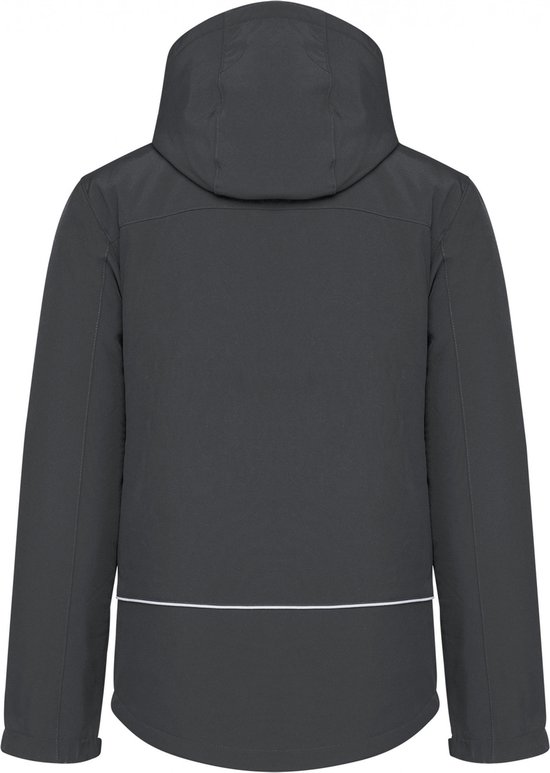 Kariban Gewatteerde softshell herenparka met capuchon K650 - Titanium - 4XL
