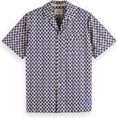 Scotch & Soda Printed short sleeve shirt Heren Overhemd - Maat XL
