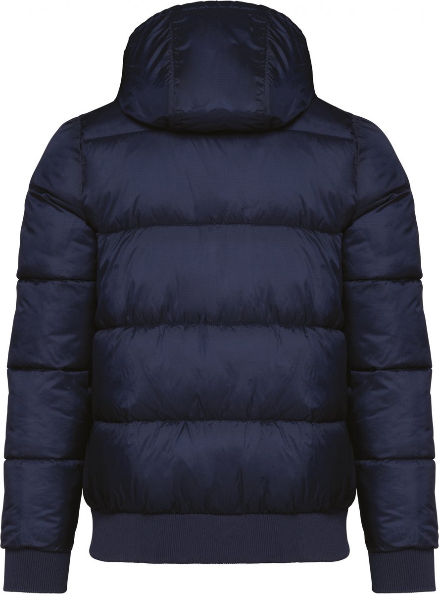 Kariban Uniseks jasje met capuchon in gerecycleerd ripstop K6166 Blauw