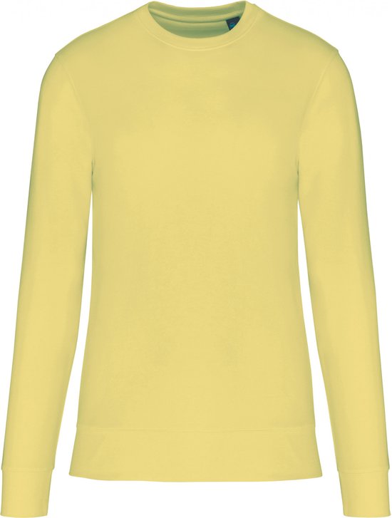 Sweatshirt Unisex Kariban Ronde hals Lange mouw Lemon Yellow 85% Katoen, 15% Polyester