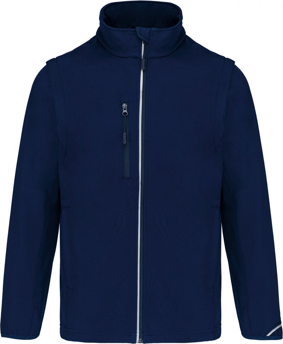 PROACT® Softshell met afritsbare mouwen PA323 – XXL Blauw