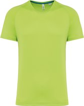 SportT-shirt Heren XL Proact Ronde hals Korte mouw Lime 100% Polyester