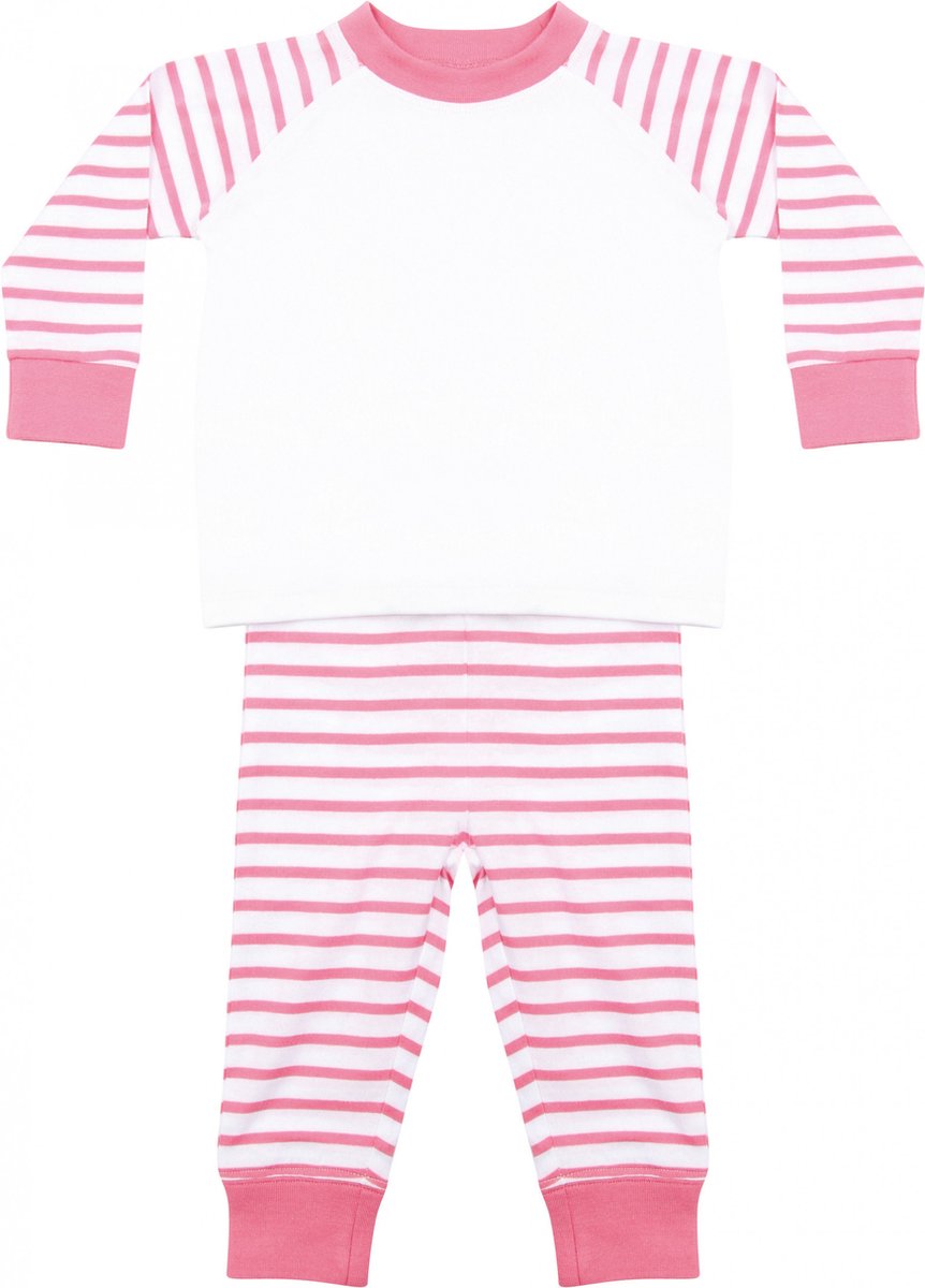 Pyjama's Kind 36/48M Larkwood Pink / White 100% Katoen