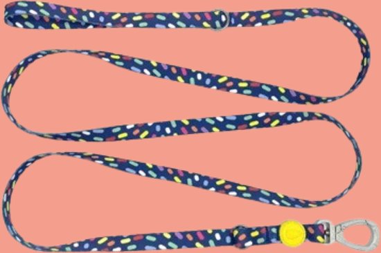 Morso - Laisse pour chien réglable - Recyclée - Color Invaders Violet - S - 75-230X1,5 cm