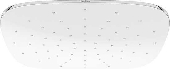 EcoRain Regendouchekop Kay 25 cm - Chroom - Universele Aansluiting - Hoge Kwaliteit - 30% Waterbesparend