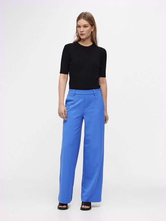 Objalba Lisa Wide Pant Print Noos, grijs, 40