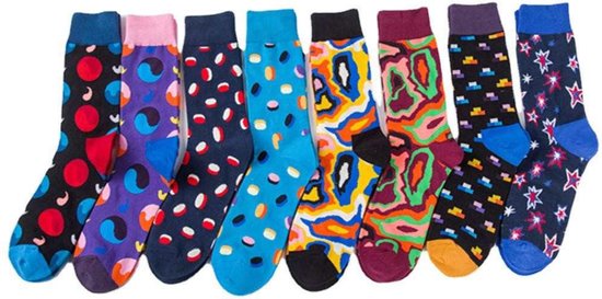 Sokken met print - 5 paar verschillende sokken - Blije sokken - Maat 42-46