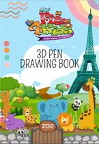 Fits4Kids Modèles Boek XXL avec couverture pour stylo 3D - Accessoires de vêtements pour bébé - Livre de dessin avec exemples - Artisanat pour Enfants - Livret d'échantillons