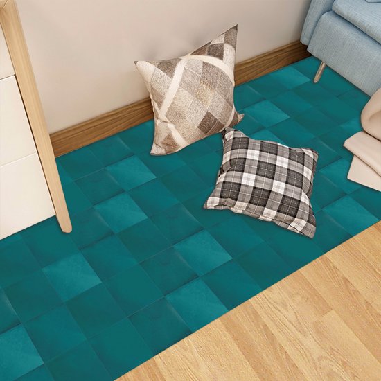 Plaktegels - Zelfklevende Tegels - 15x15 cm - Ulticool - Decoratie Sticker Tegels - Zeegroen Groen - 15 stuks - Toilet WC Gang Muurstickers - Plakfolie Tegelstickers - Sticktiles - Badkamer - Keuken