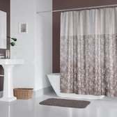 Casabueno 4247 - 180x200 cm - Douchegordijn - Bloemmotief - Polyester - Badkamer Gordijn - Shower Curtain - Sneldrogend - Anti Schimmel -Wasbaar - Duurzaam