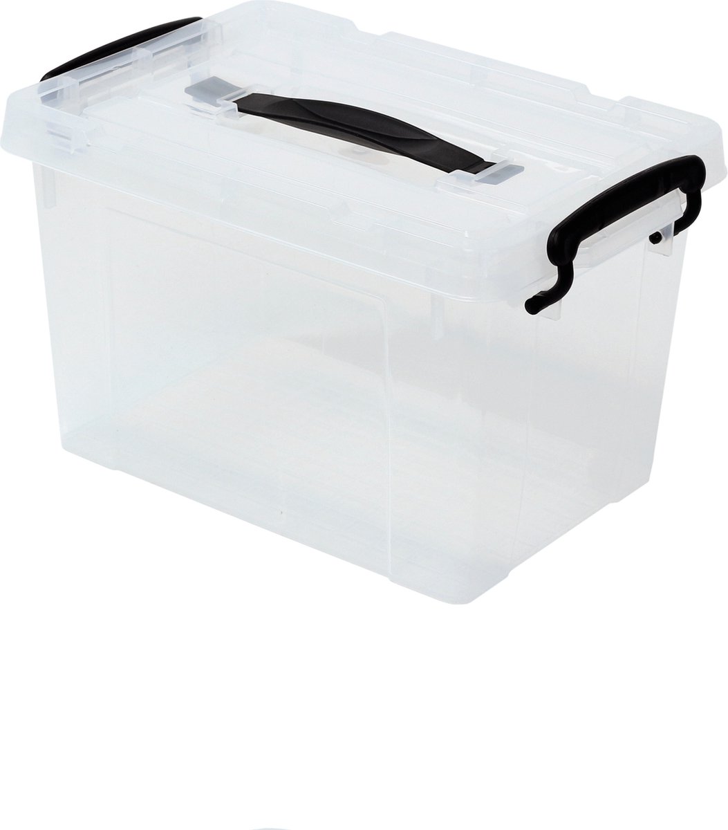 Alpac Opbergbox - Opbergbox met deksel - Opbergdoos - 6 Liter - 290 x 200 x 170 mm - Transparant