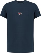 Ballin Amsterdam T-shirt with front and backprint Jongens T-shirt - Navy - Maat 14