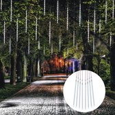 Lumières de pluie enchanteresses de Shower de Meteor – 192 LED, 8 tubes – Étanches pour Halloween, Noël, fêtes – Guirlandes lumineuses d'extérieur pour une Décoration magique.