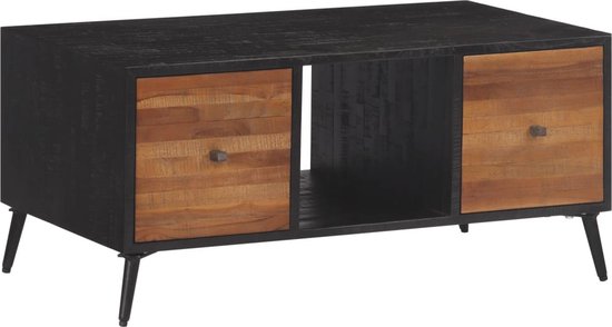 vidaXL - Salontafel - 90x50x41 - cm - massief - gerecycled - teakhout