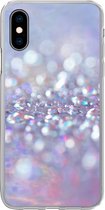 Geschikt voor iPhone X hoesje - Water - Design - Abstract - Licht - Siliconen Telefoonhoesje