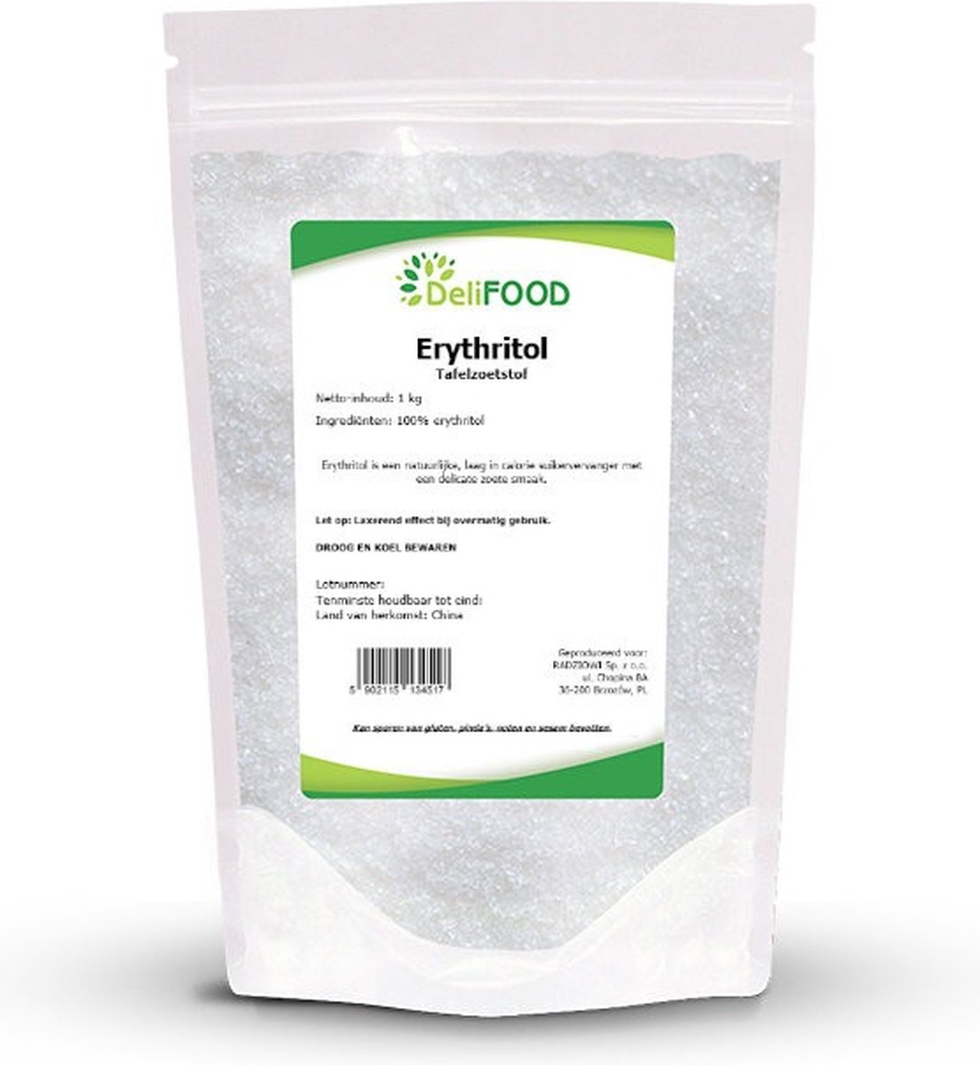 Erythritol | 1kg | suikervervanger - DeliFOOD