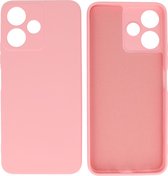 Xiaomi Redmi 12 5G Hoesje - 2.0mm Dikke Fashion Telefoonhoesje Backcover - Siliconen Hoesje - Roze