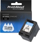 PrintAbout huismerk Inktcartridge 305XL (3YM62AE) Zwart Hoge capaciteit geschikt voor HP
