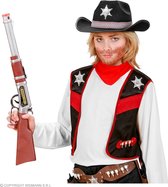 Widmann - Sheriff Kostuum - Texas County Sheriff Vest Kind Zwart Jongen - Zwart - Maat 128 - Carnavalskleding - Verkleedkleding
