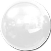 Spiegelballon mat wit - 25 cm