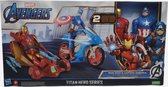 Avengers Titan Hero Series - Iron Man en Captain America