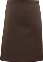 Schort/Tuniek/Werkblouse Unisex One Size Premier Brown 65% Polyester, 35% Katoen