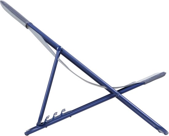 Lafuma Maxi Transat - Strandstoel - Inklapbaar - Verstelbaar - Color Block - Indigo van Merkloos — afbeelding 2