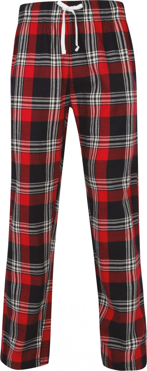 Skinnifit Men´s Tartan Lounge Pants SFM83 - Red-Navy Check - XL