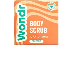 WONDR scrub bar - Juicy Orange - Hydraterend & verfrissend - Stevige (bamboe) scrub - 110g