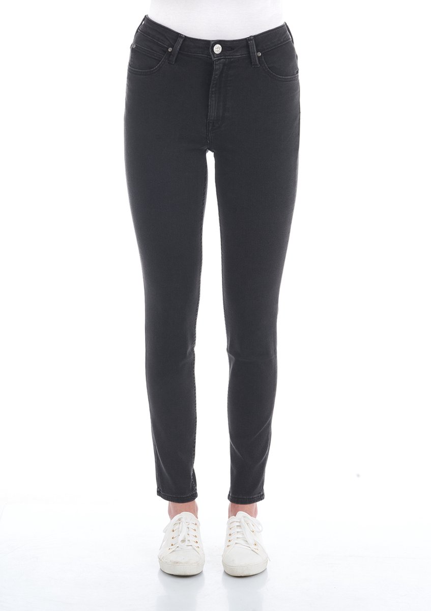 Lee Dames Jeans Broeken Scarlett High skinny Fit Zwart Volwassenen Denim Jeansbroek