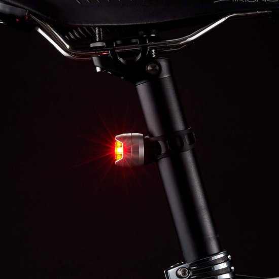 CatEye Orb Achterlicht Fiets - Fietsverlichting LED - Brandduur 50 tot 100 uur - Batterij - Drie lichtmodi -Zwart — afbeelding 2