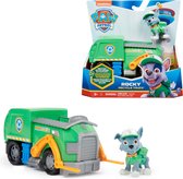 PAW Patrol , Camion de recyclage de Rocky avec figurine à collectionner, pour les enfants à partir de 3 ans