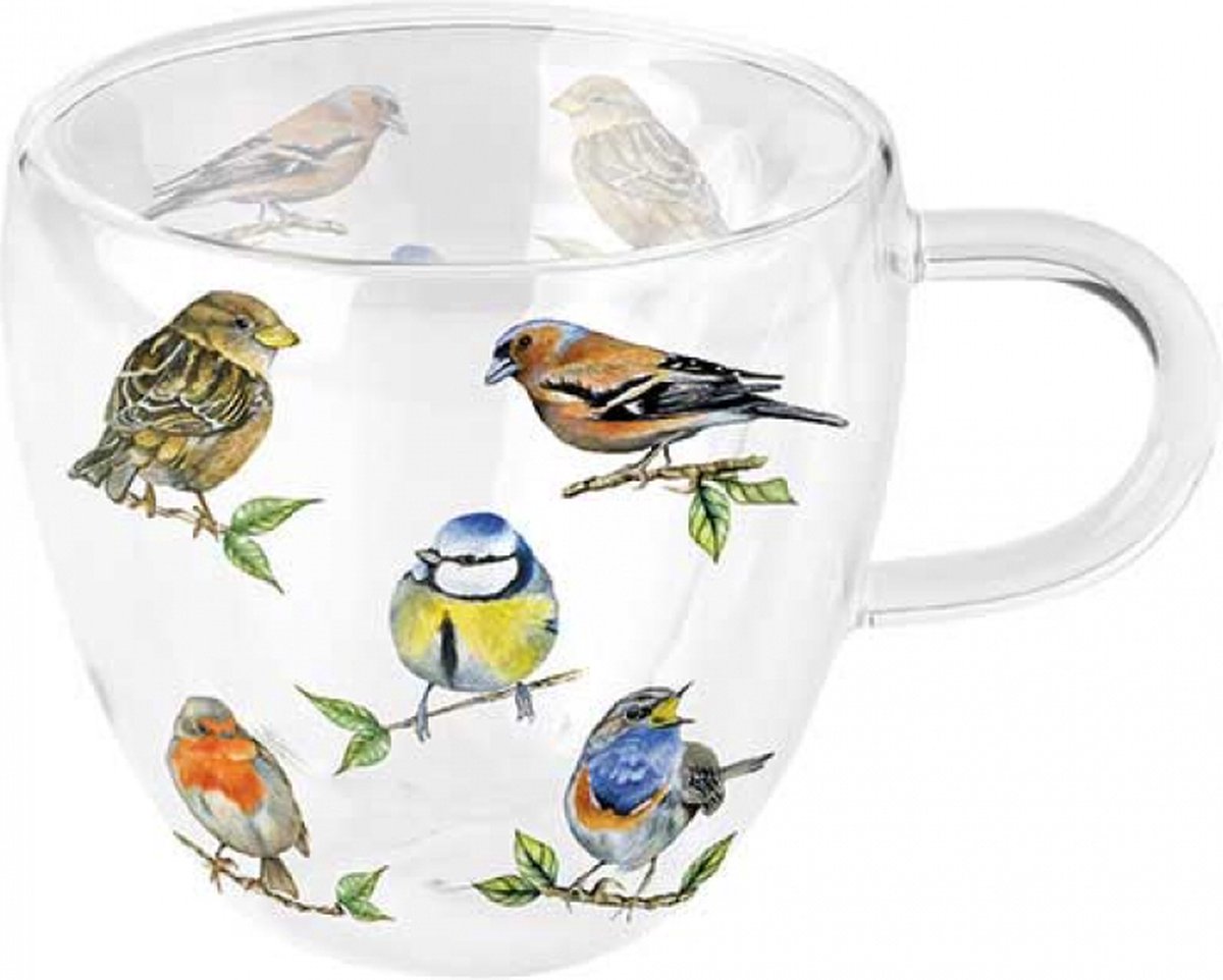 Ambiente Glas Bird species white
