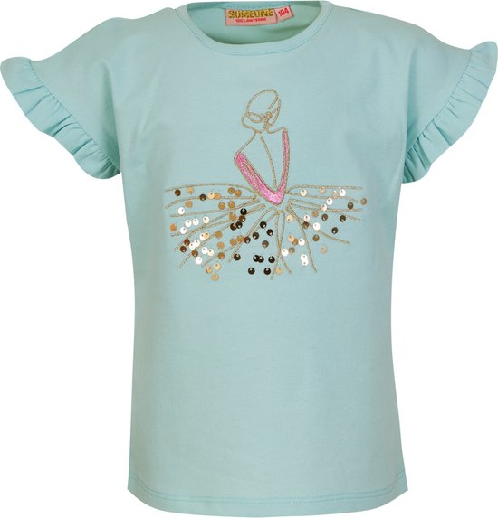 Meisjes t-shirt - Anais-SG-02-C - Licht aqua blauw