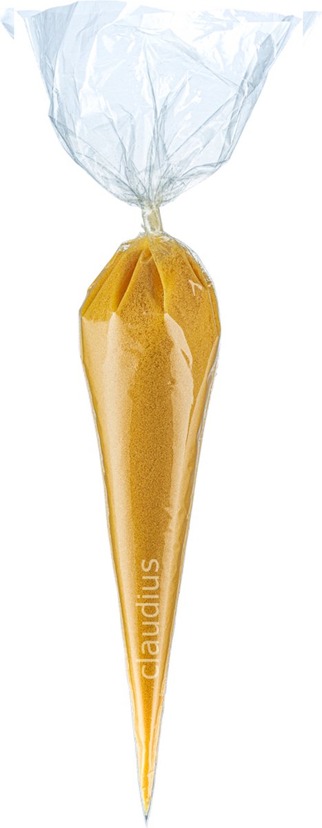 Goedkoopste Scrubzout Appel-Kaneel - 500 gram in puntzak transparant - set van 6 stuks - Hydraterende Lichaamsscrub